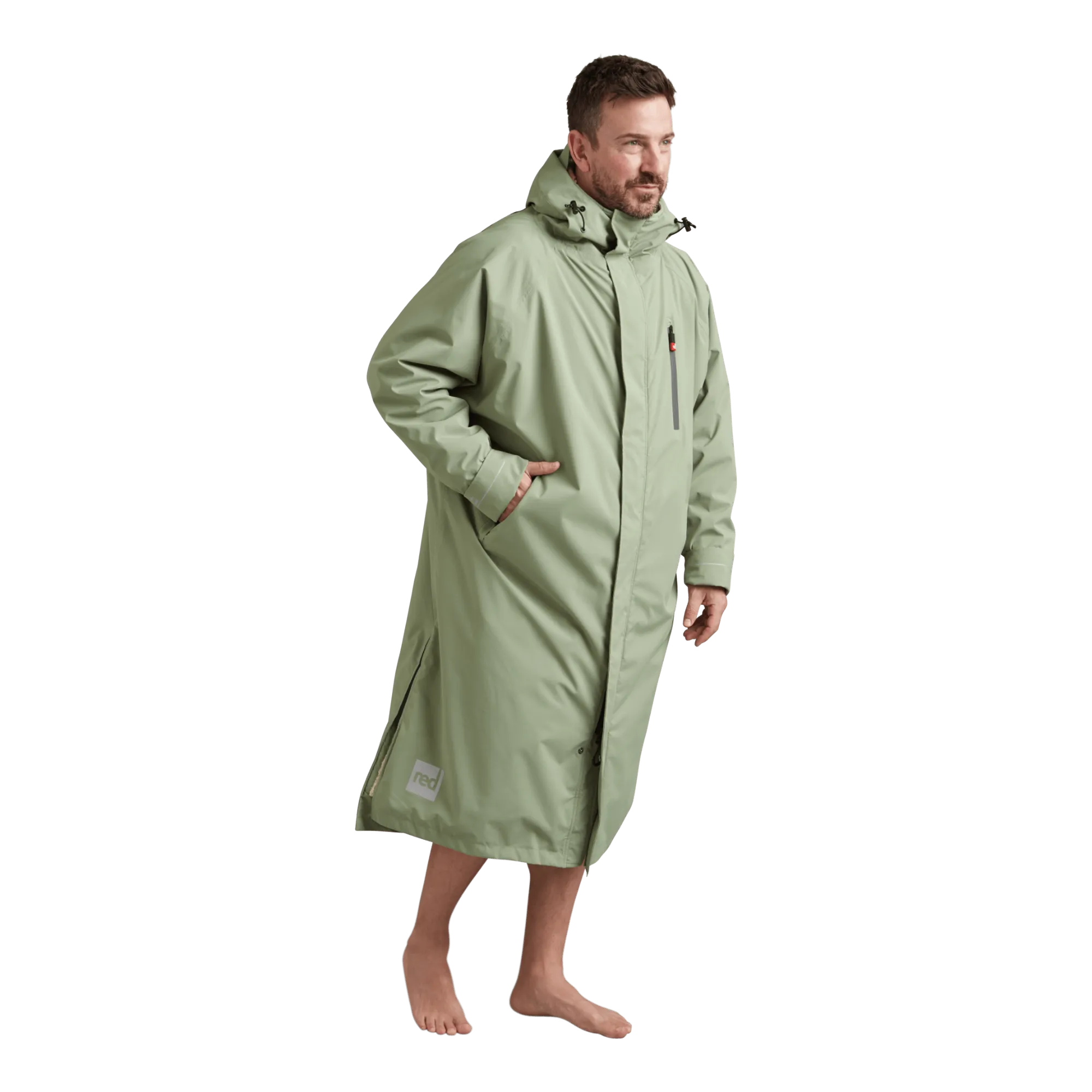 Men's Long Sleeve Waterproof Dry Changing Robe Alter Evo - Sage Green
