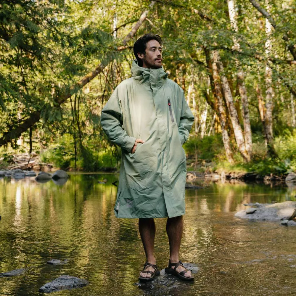 Men's Long Sleeve Waterproof Dry Changing Robe Alter Evo - Sage Green
