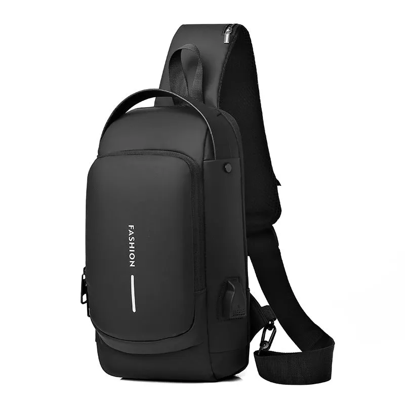 Men's Motorcycle Password Fashion Leisure Multifunctional Business Men's Chest Bags