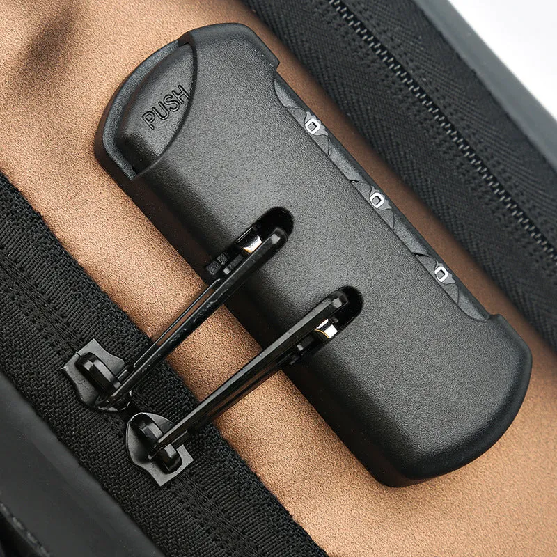 Men's Motorcycle Password Fashion Leisure Multifunctional Business Men's Chest Bags