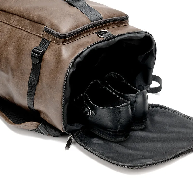 Men's Multifunctional College Style Retro Password Backpacks