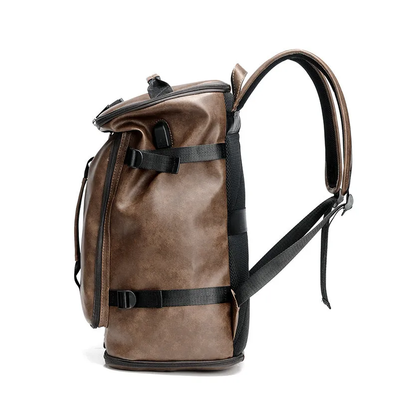 Men's Multifunctional College Style Retro Password Backpacks