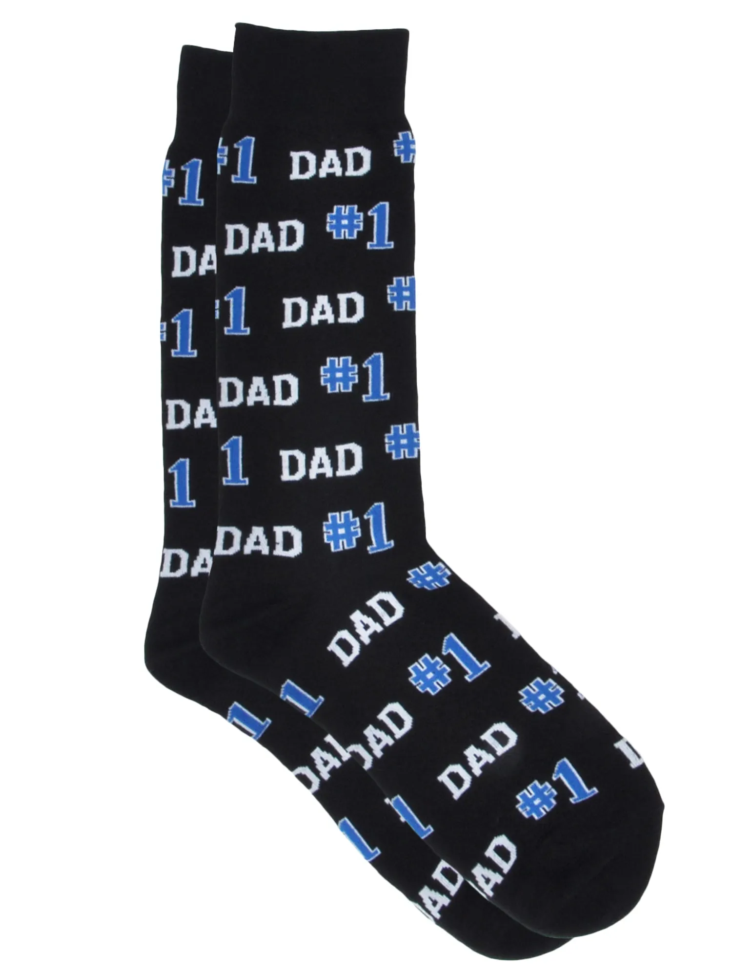 Men's Novelty Fun Socks #1 Dad & "MVP Dad" Trophy 2-Pair Father's Gift Set