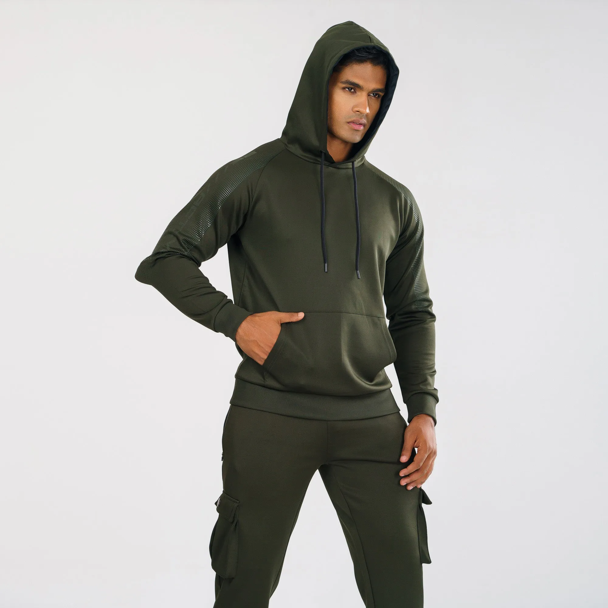 Mens Olive Hoodie