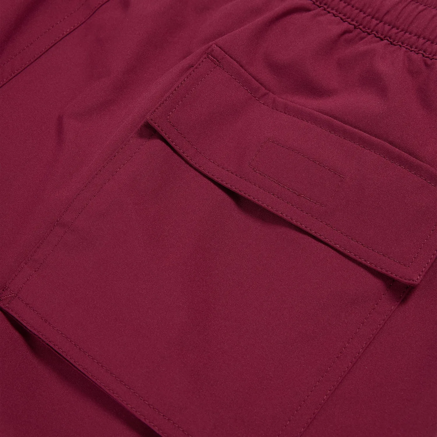 Mens Palmview Hydrochromic Swim Trunk-607 Crimson