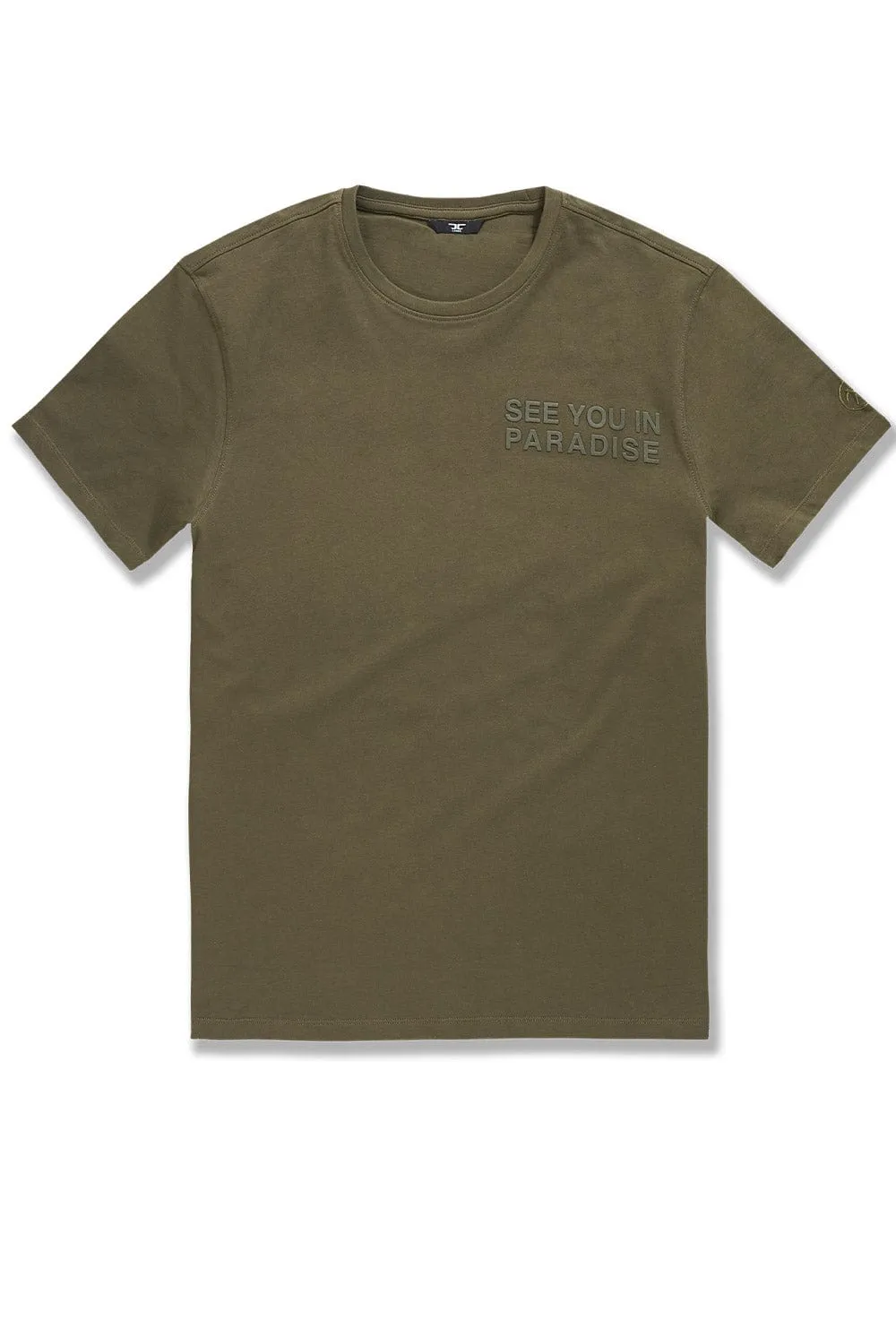 Men's Paradise Tonal T Shirt And Shorts Outfit