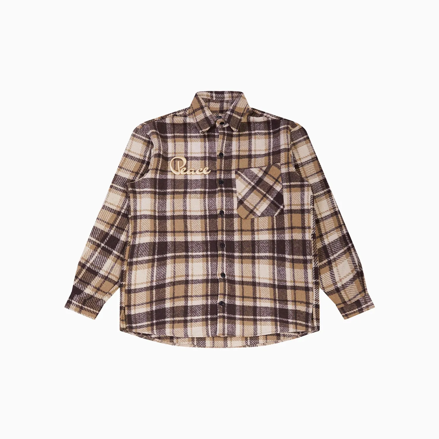 Men's Peace Heavy Flannel Shirt