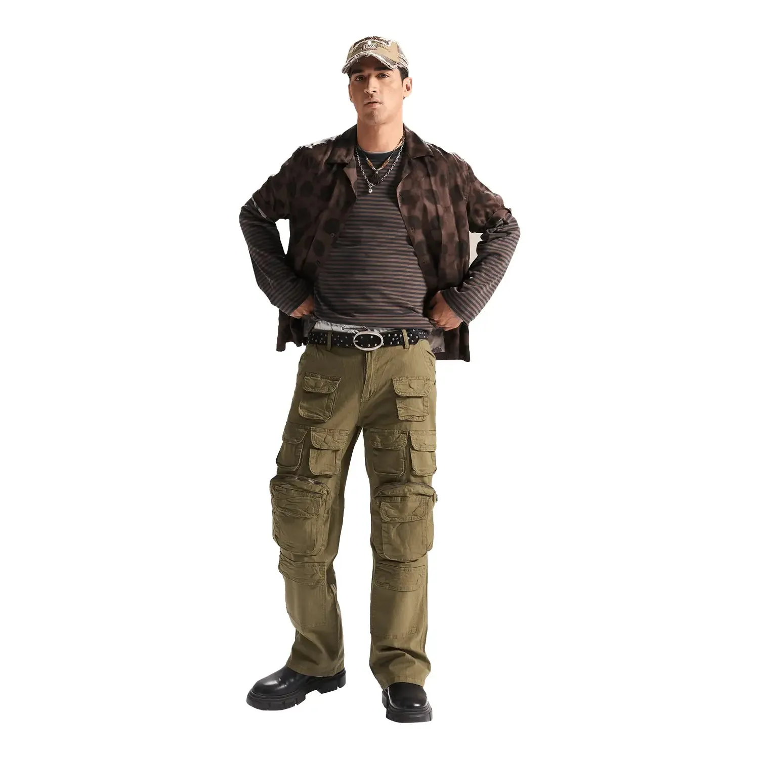Men's Relaxed Fit Jeans Pant With No Straps
