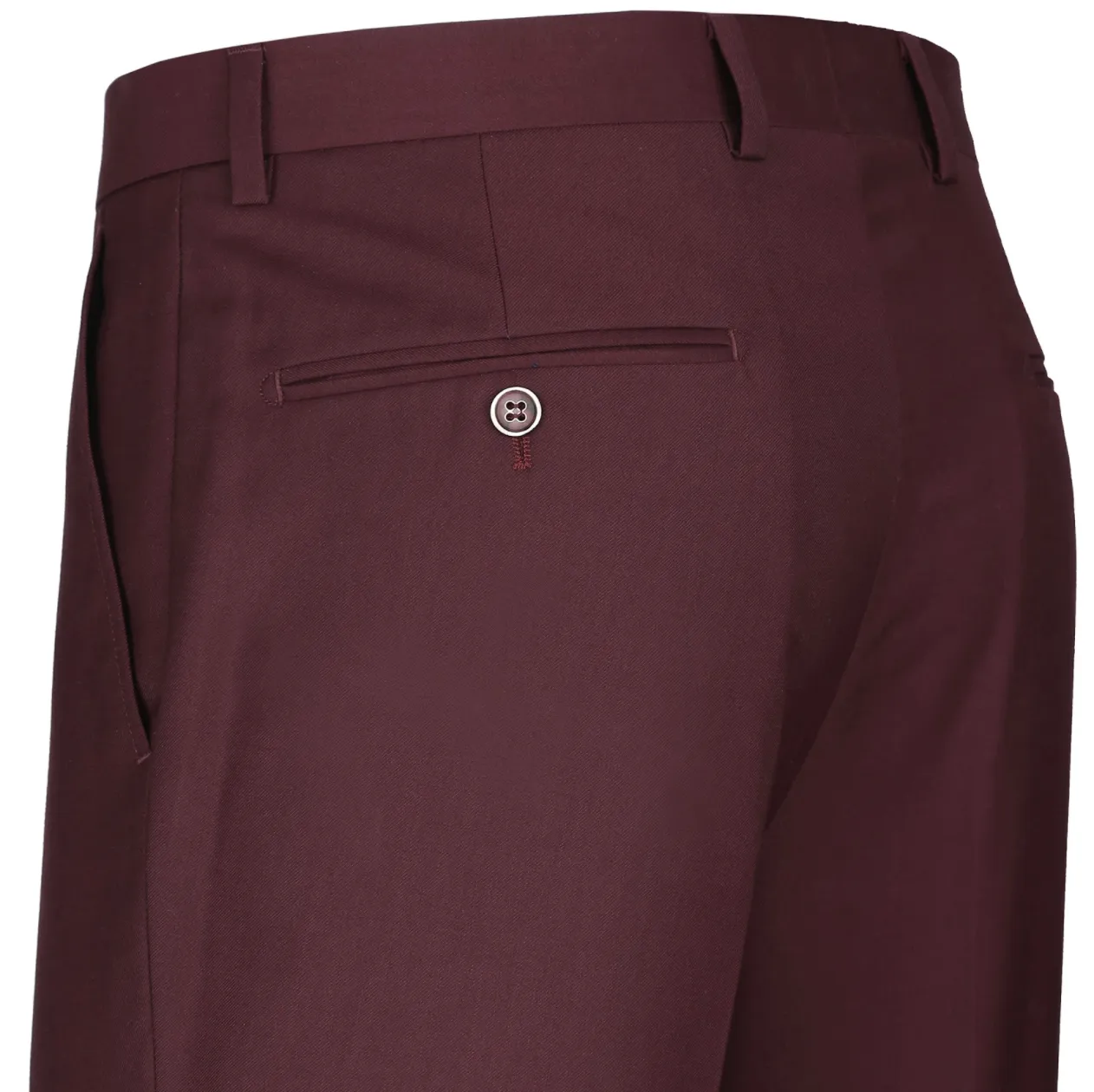 Men's Renoir Two Piece Burgundy Slim Fit Suit