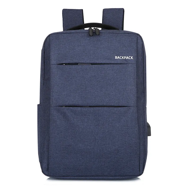 Men's Simple Charging Computer Large Capacity Leisure Backpacks