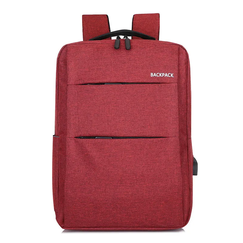 Men's Simple Charging Computer Large Capacity Leisure Backpacks