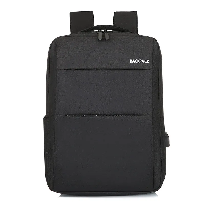 Men's Simple Charging Computer Large Capacity Leisure Backpacks