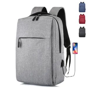 Men's Simple Charging Computer Large Capacity Leisure Backpacks