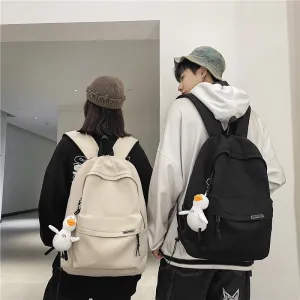 Men's Simple Large Capacity Female Junior High Backpacks
