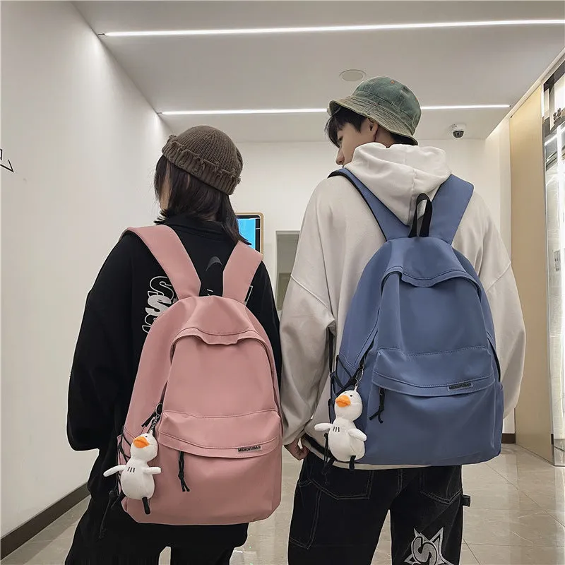 Men's Simple Large Capacity Female Junior High Backpacks