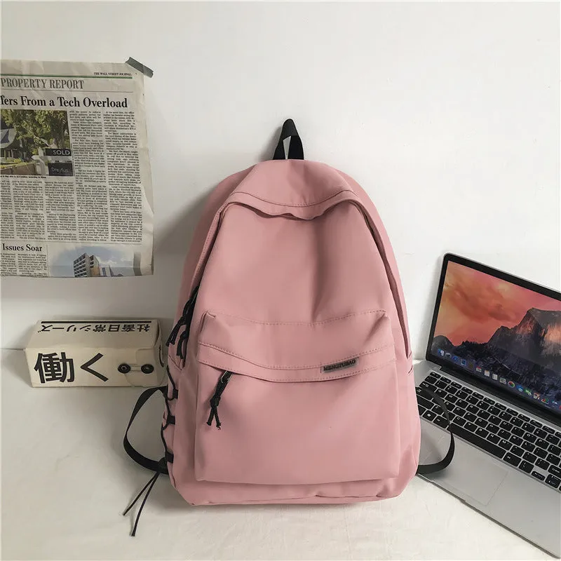Men's Simple Large Capacity Female Junior High Backpacks