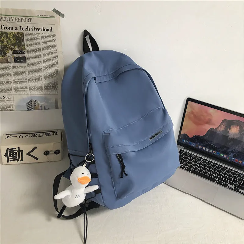 Men's Simple Large Capacity Female Junior High Backpacks
