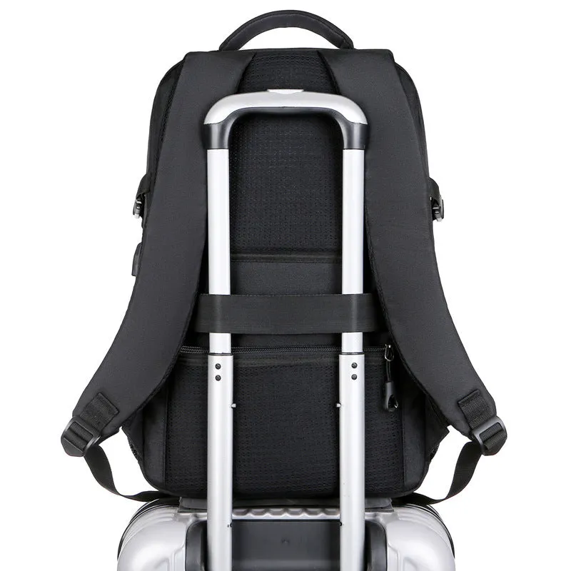 Men's Slouchy Creative Innovative Black Custom Backpacks