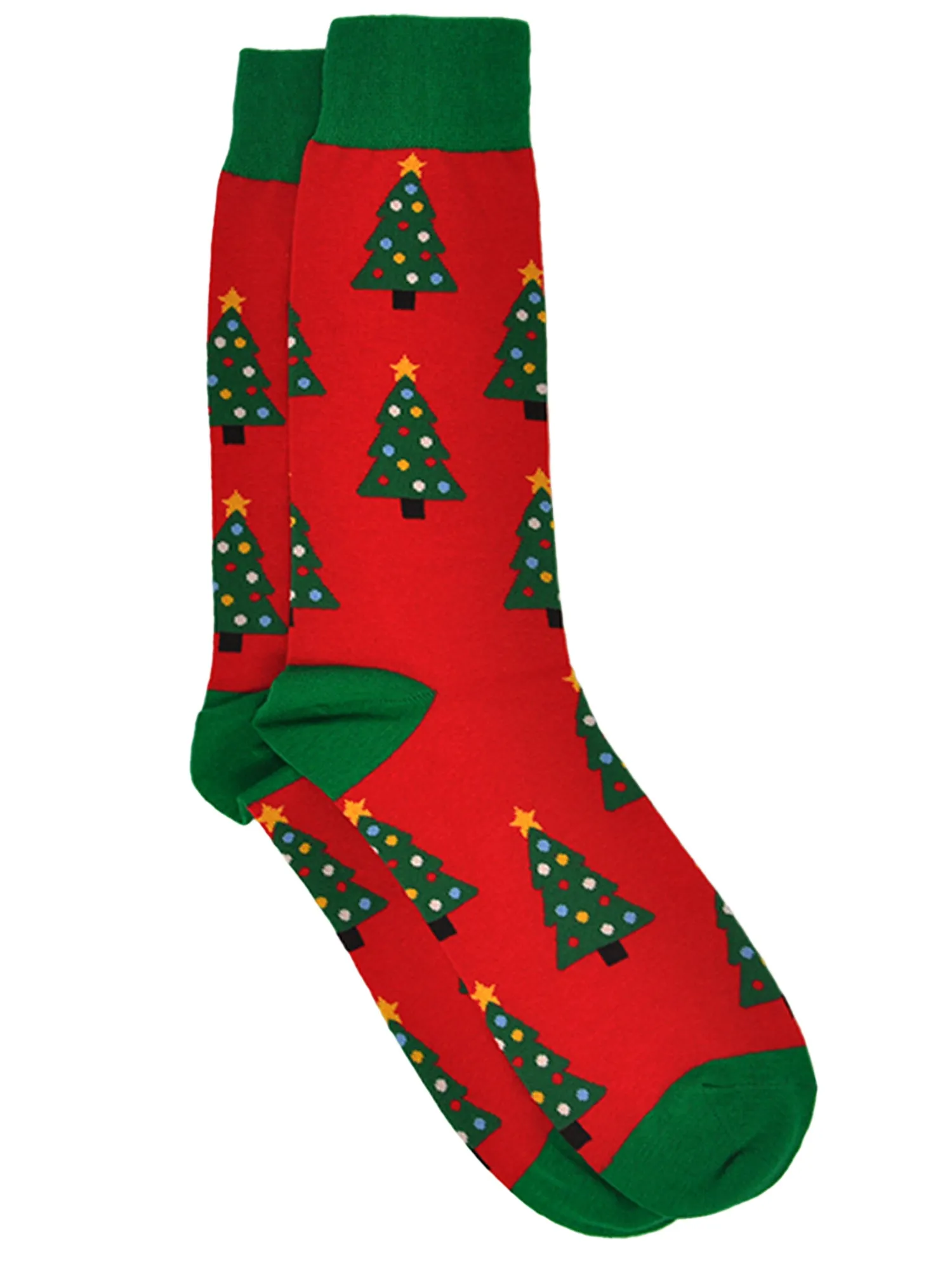 Men's Snowmen & Christmas Trees Socks Size 10-13 (2-PAIRS)