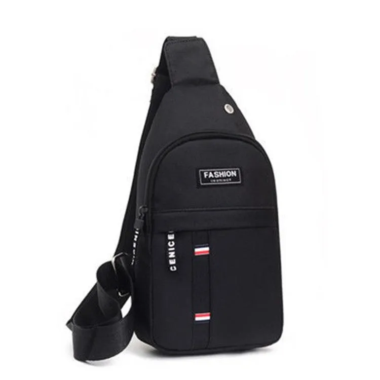 Men's Trendy Solid Color Mobile Business Men's Chest Bags