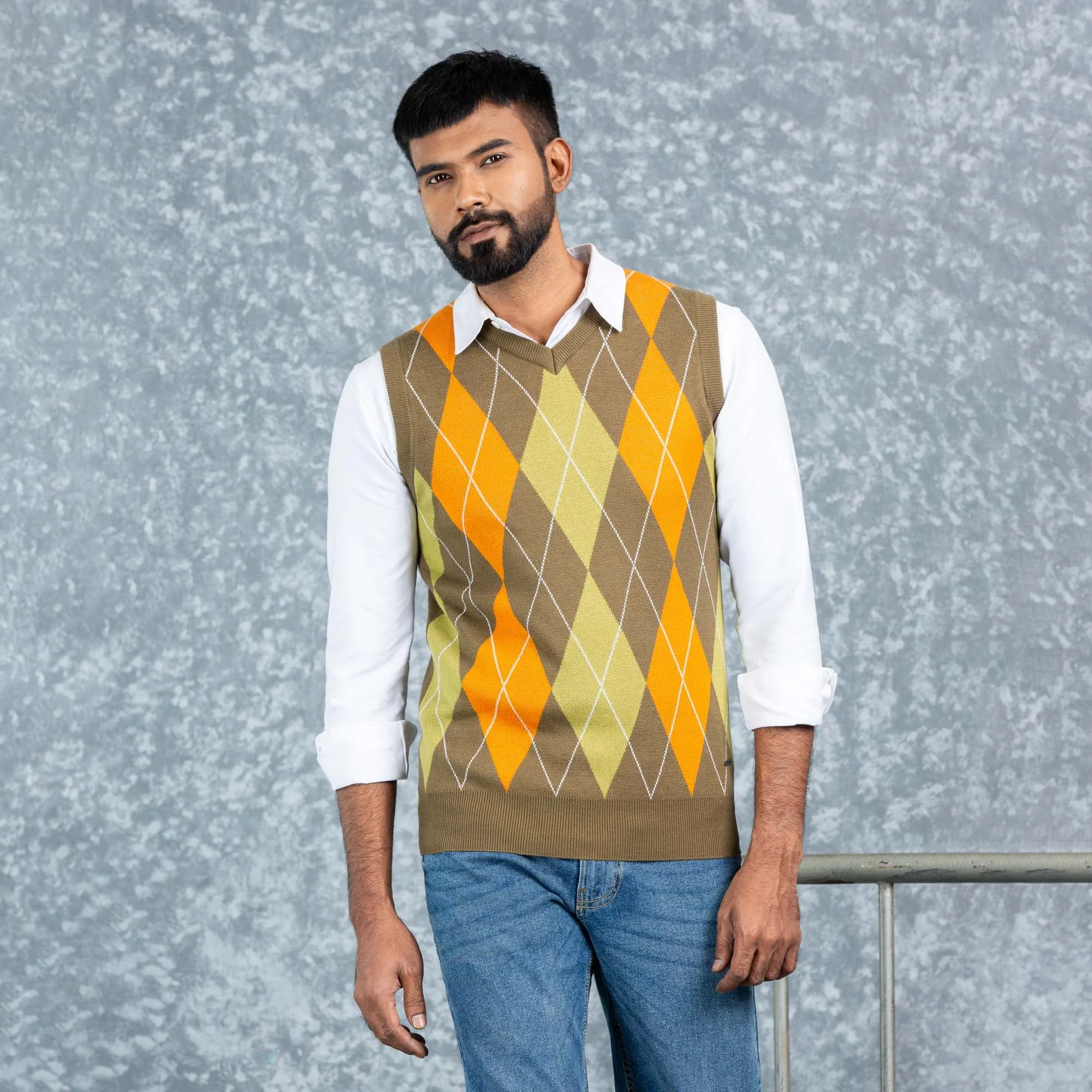 Mens Vest- Olive