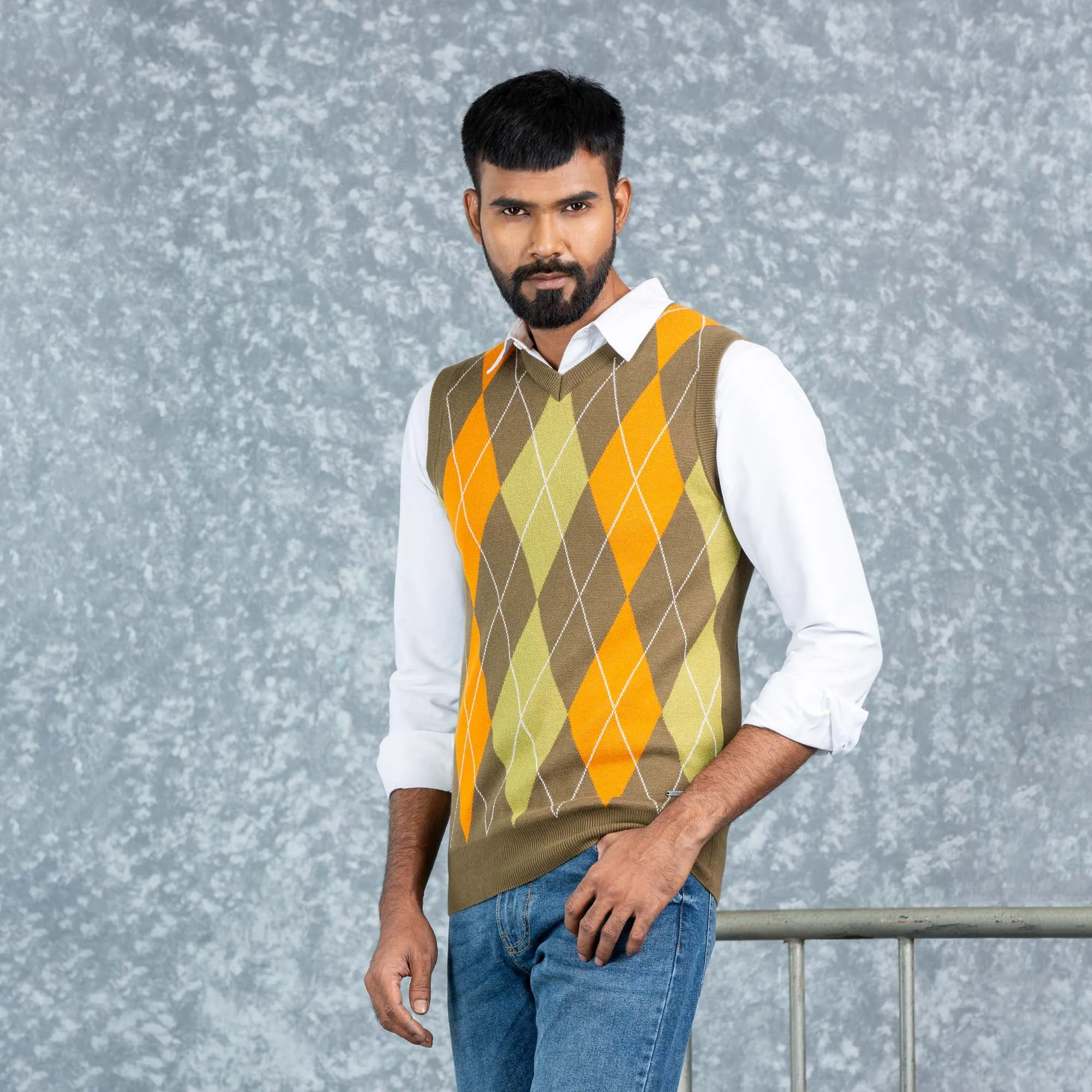 Mens Vest- Olive