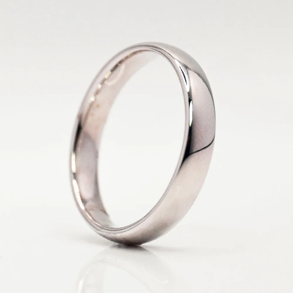 Men's Wedding Band in 14k White Gold