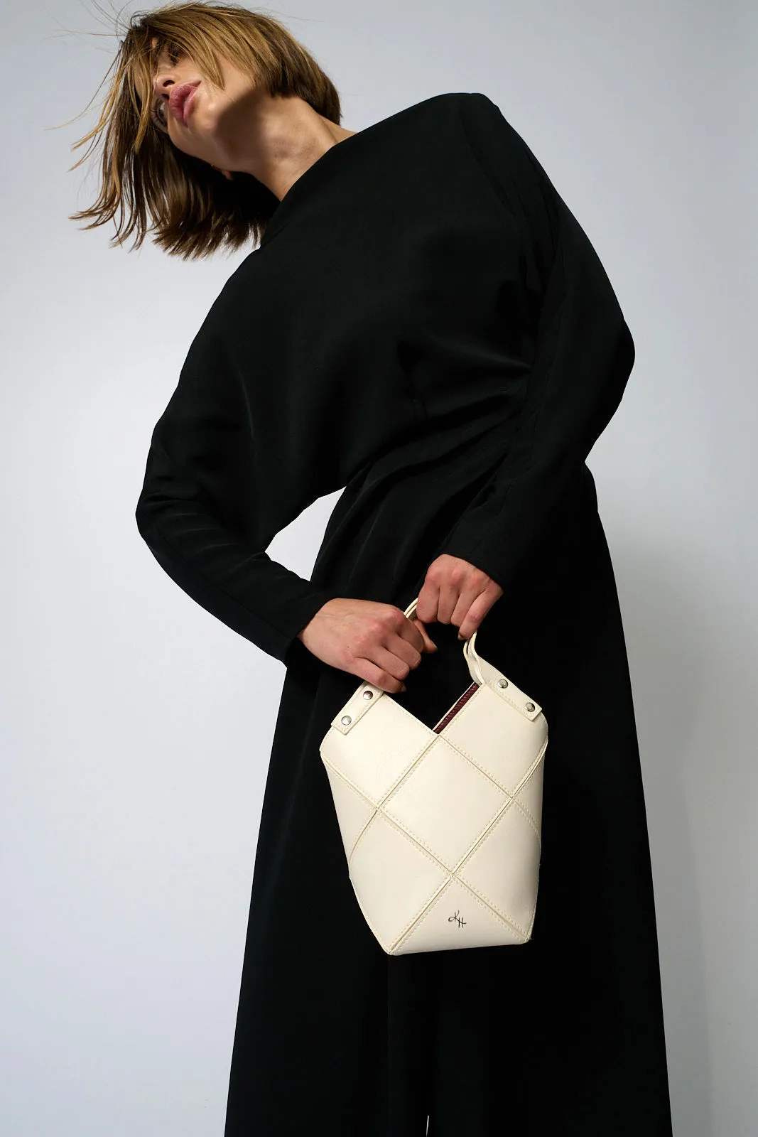 Mini Fiona Tote in Shiny Calf