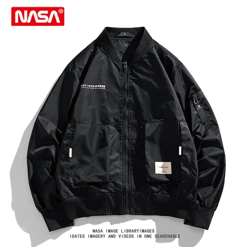 NASA Bomber Jacket High Street Loose Workwear
