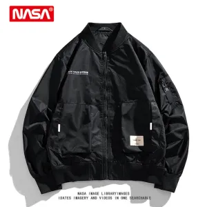 NASA Bomber Jacket High Street Loose Workwear