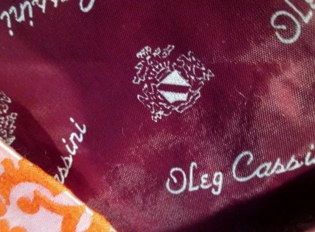 NEW Vtg OLEG CASSINI by BURMA MACY'S MENS STORE Neck TIE Necktie Vtg RED PINK