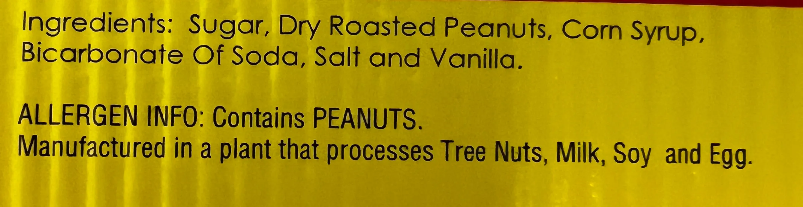Old Fash Bag Peanut Brittle 4 oz