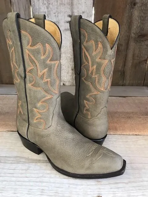 Olive Nubuck  Stitched  Tres Outlaws Men's Classic  Boot 4062@
