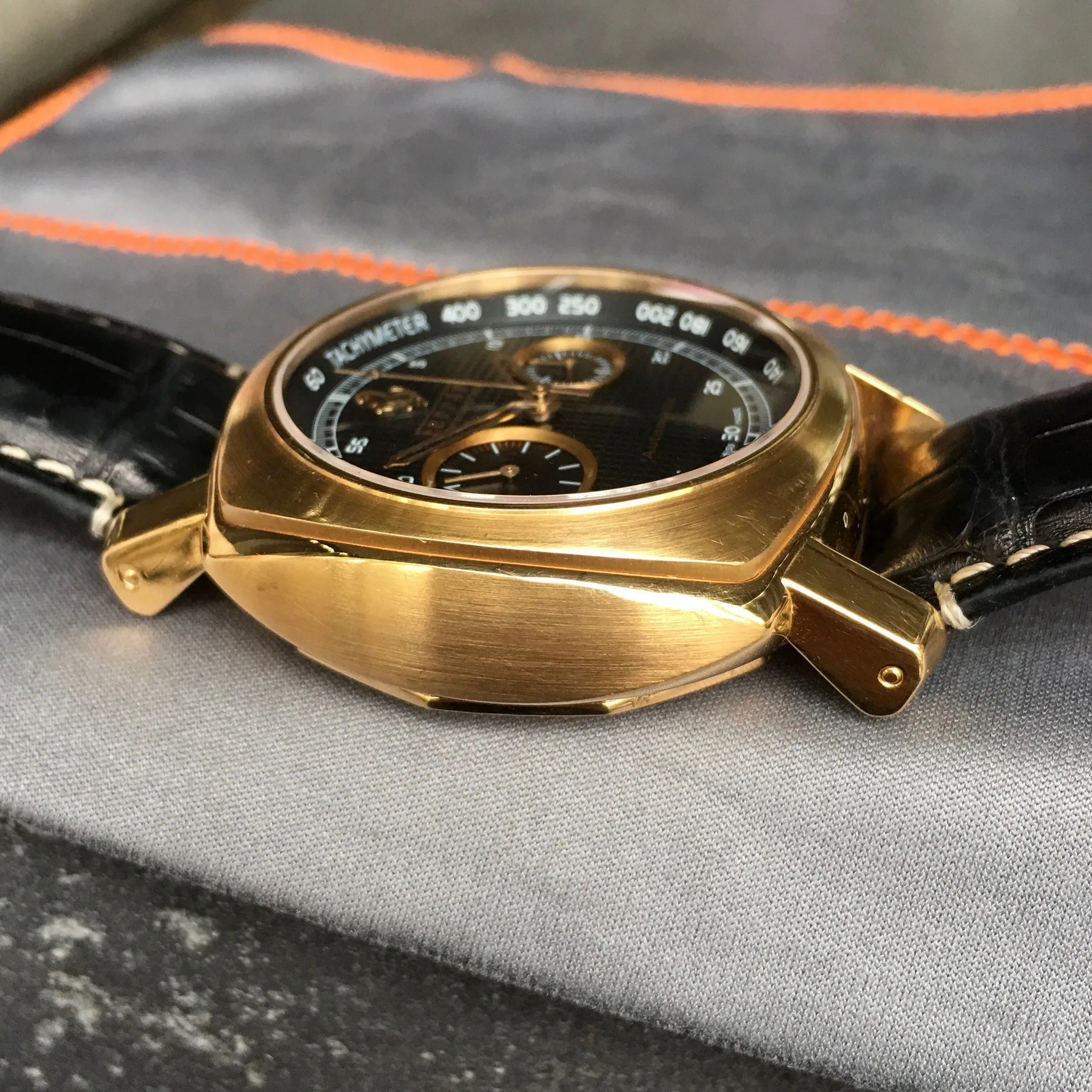 Panerai Ferrari 18K Rose Gold Grand Turismo FER00006 Chronograph Watch Box Papers