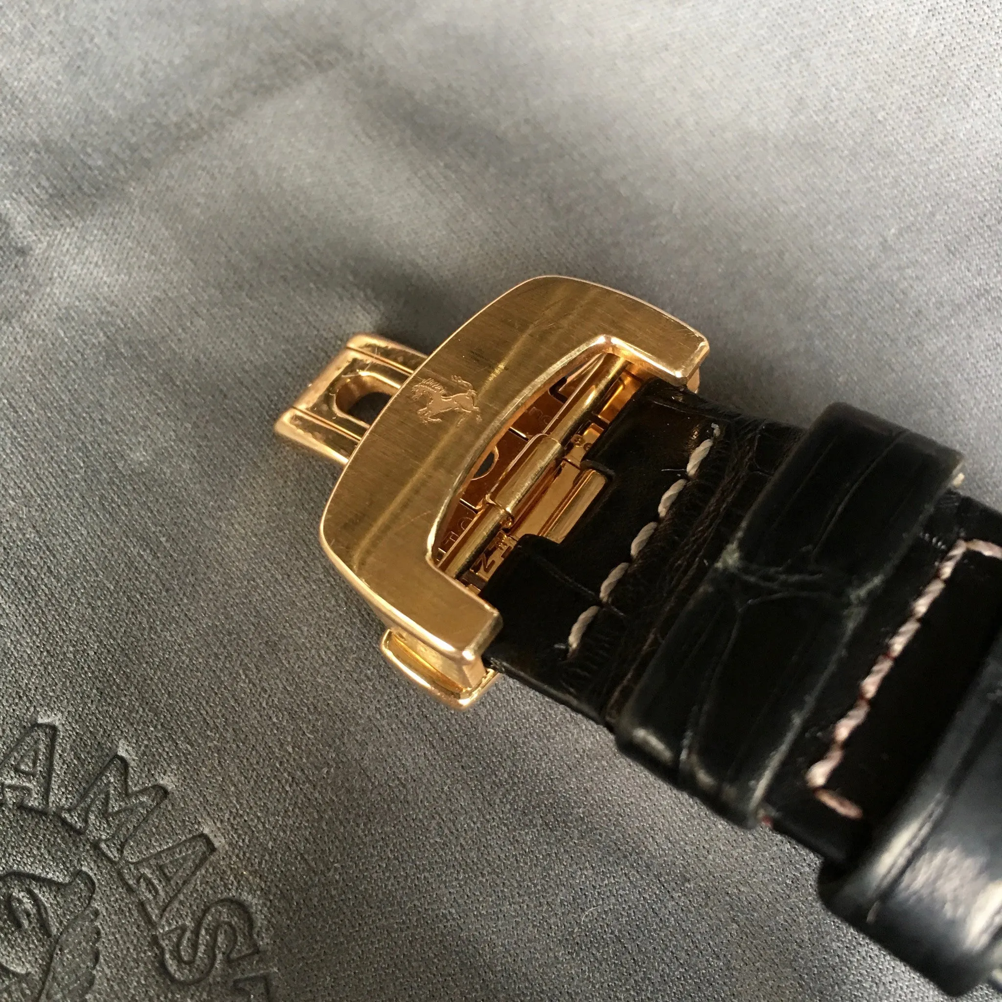 Panerai Ferrari 18K Rose Gold Grand Turismo FER00006 Chronograph Watch Box Papers