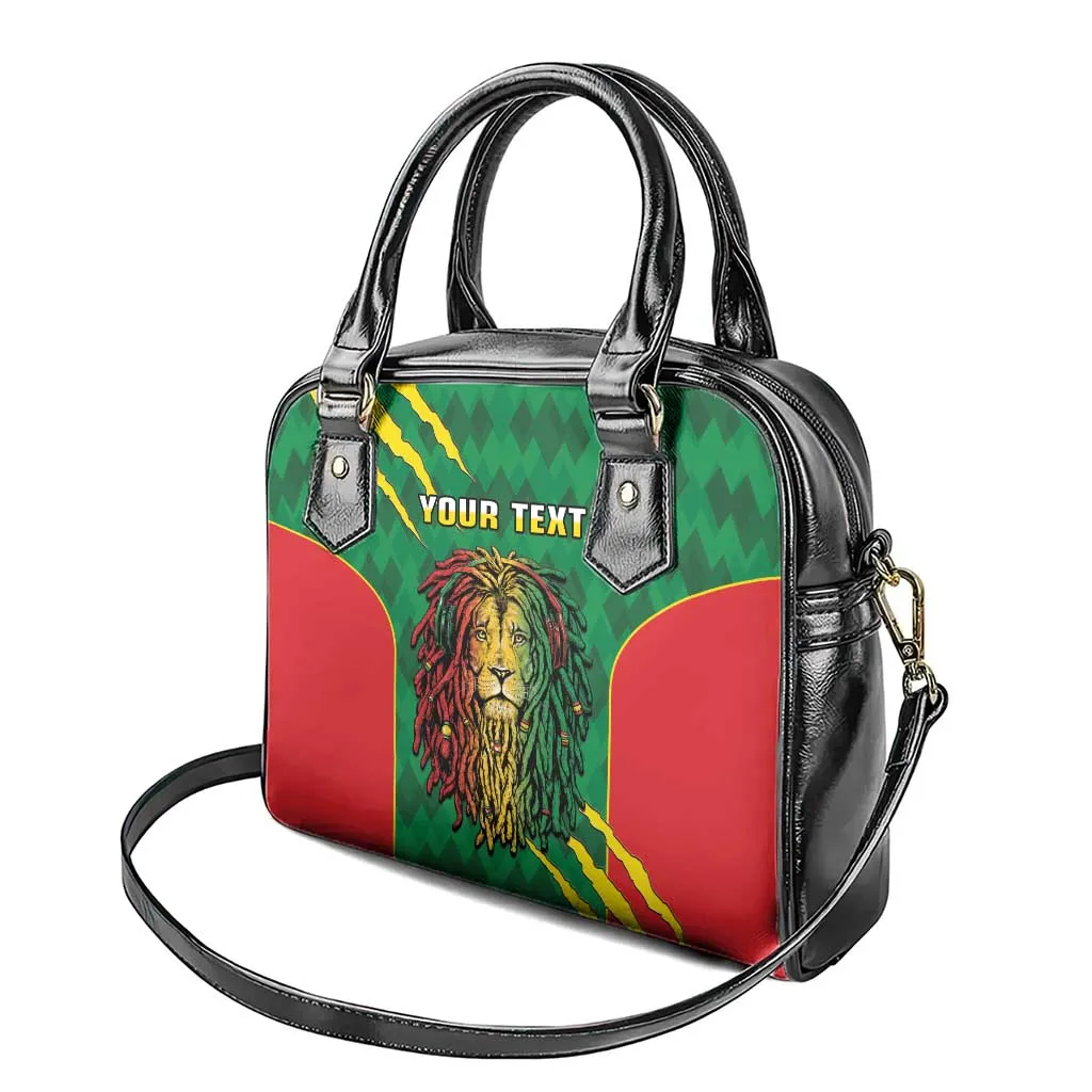 Personalised Ethiopia Shoulder Handbag Men's Dreadlock Rasta Lion Headphones LT14