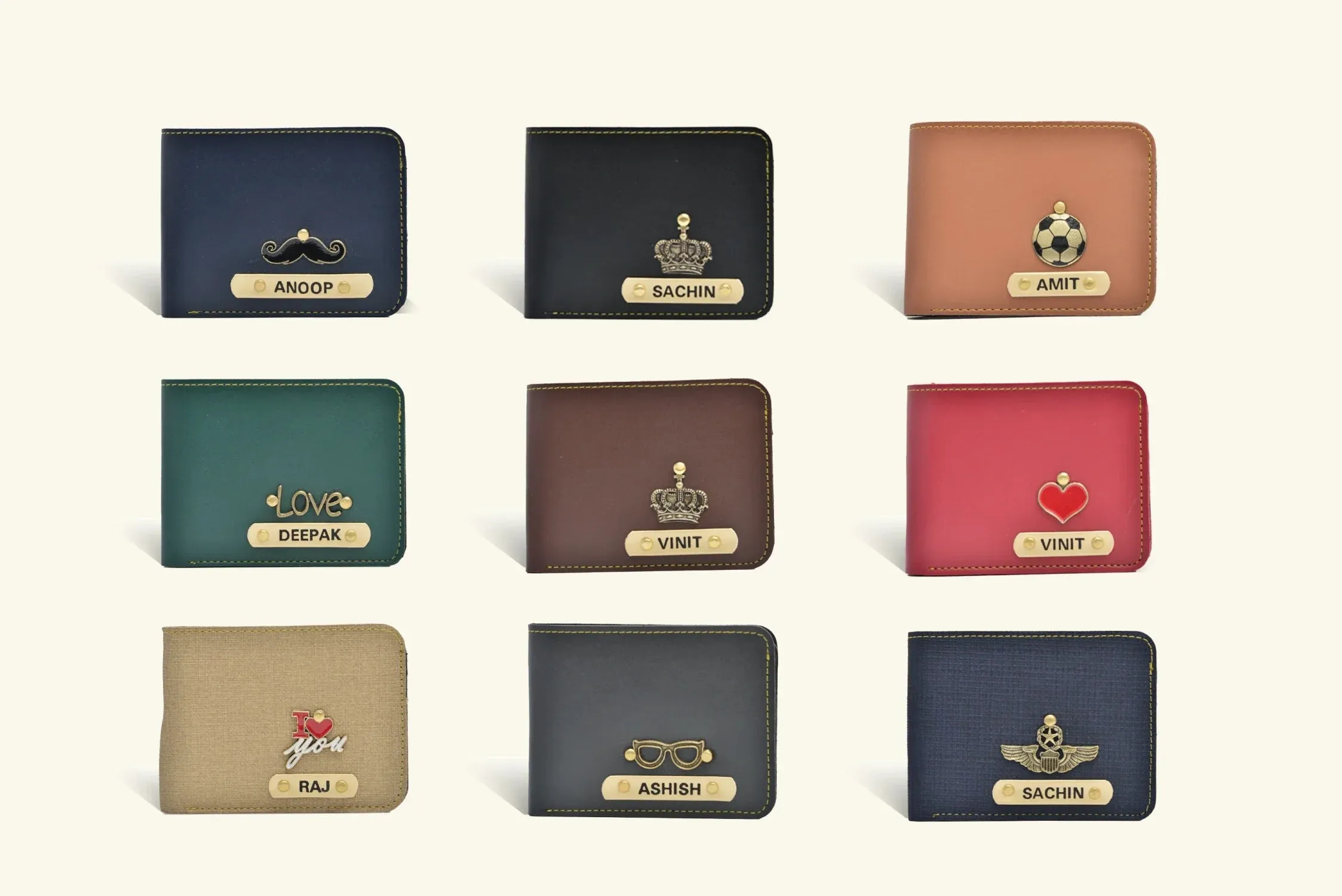 Personalized Couple's Combo : Sling Bag & Men's Wallet - Olive Green