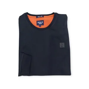 Polo Men's Essential Crew Neck Long Sleeve Tee Navy