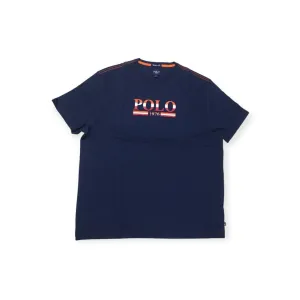 Polo Men's Logo Printed Short Sleeve T Shirt Navy