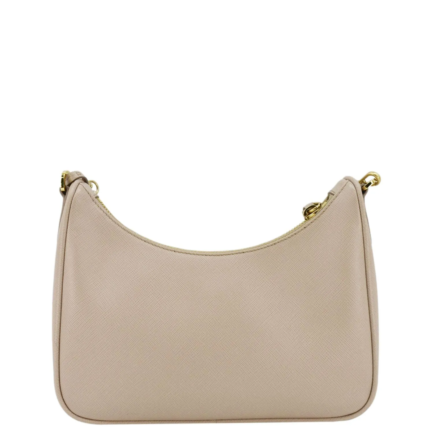 PRADA Re-Edition 2005 Saffiano Leather Shoulder Bag Cameo Beige