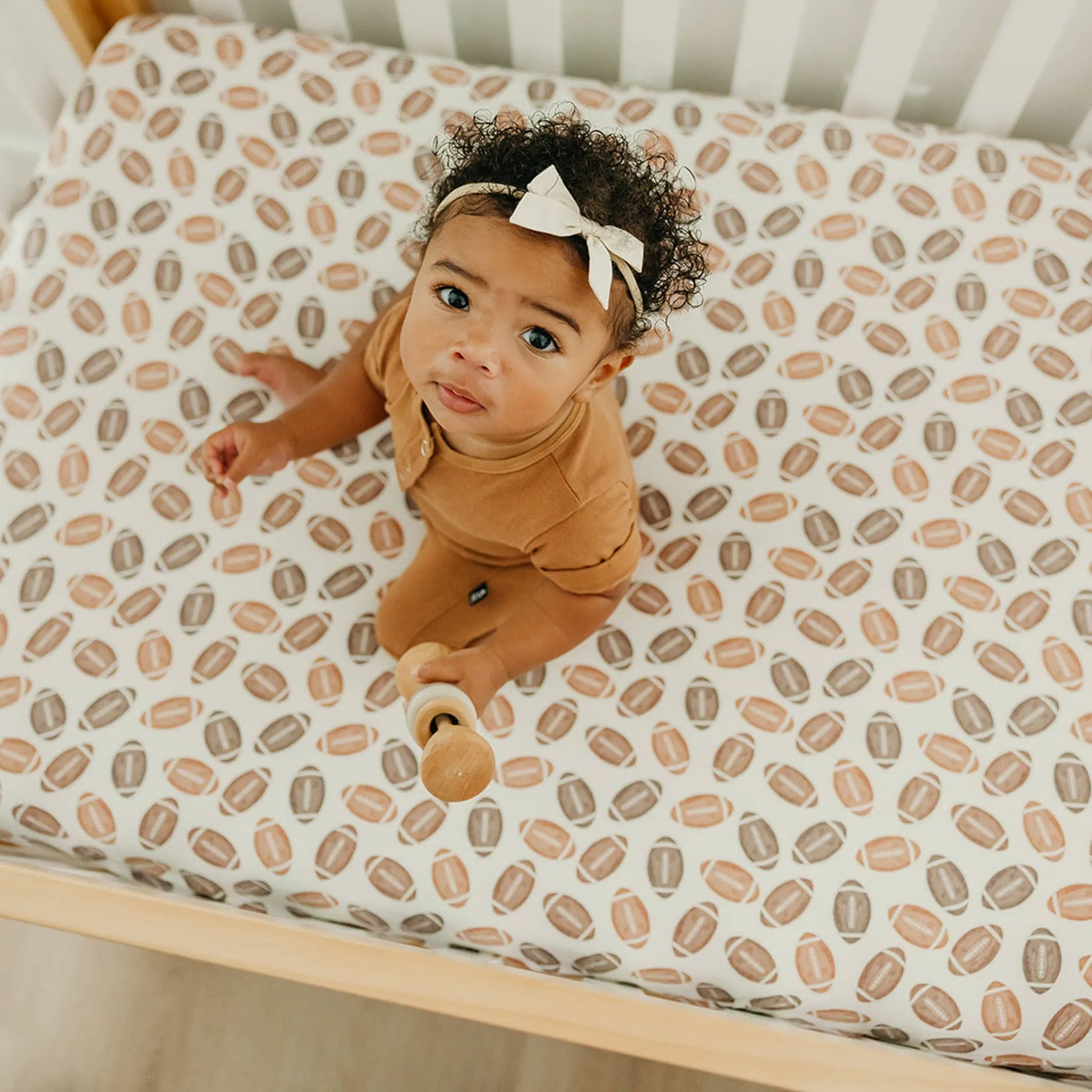 Premium Knit Fitted Crib Sheet - Blitz