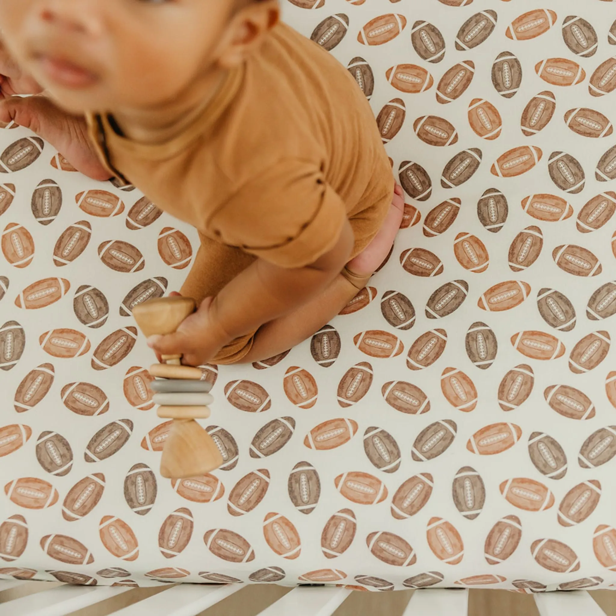 Premium Knit Fitted Crib Sheet - Blitz