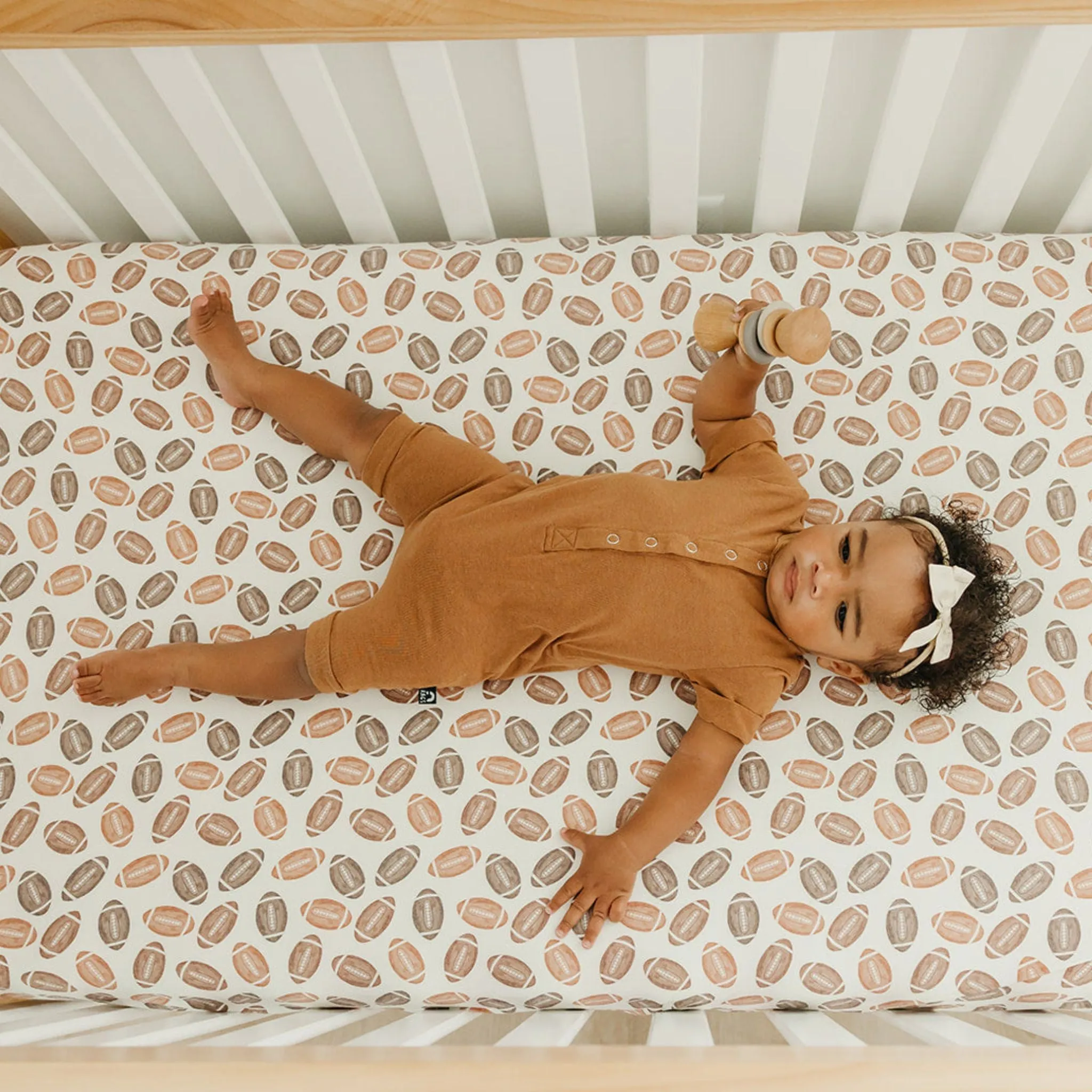 Premium Knit Fitted Crib Sheet - Blitz