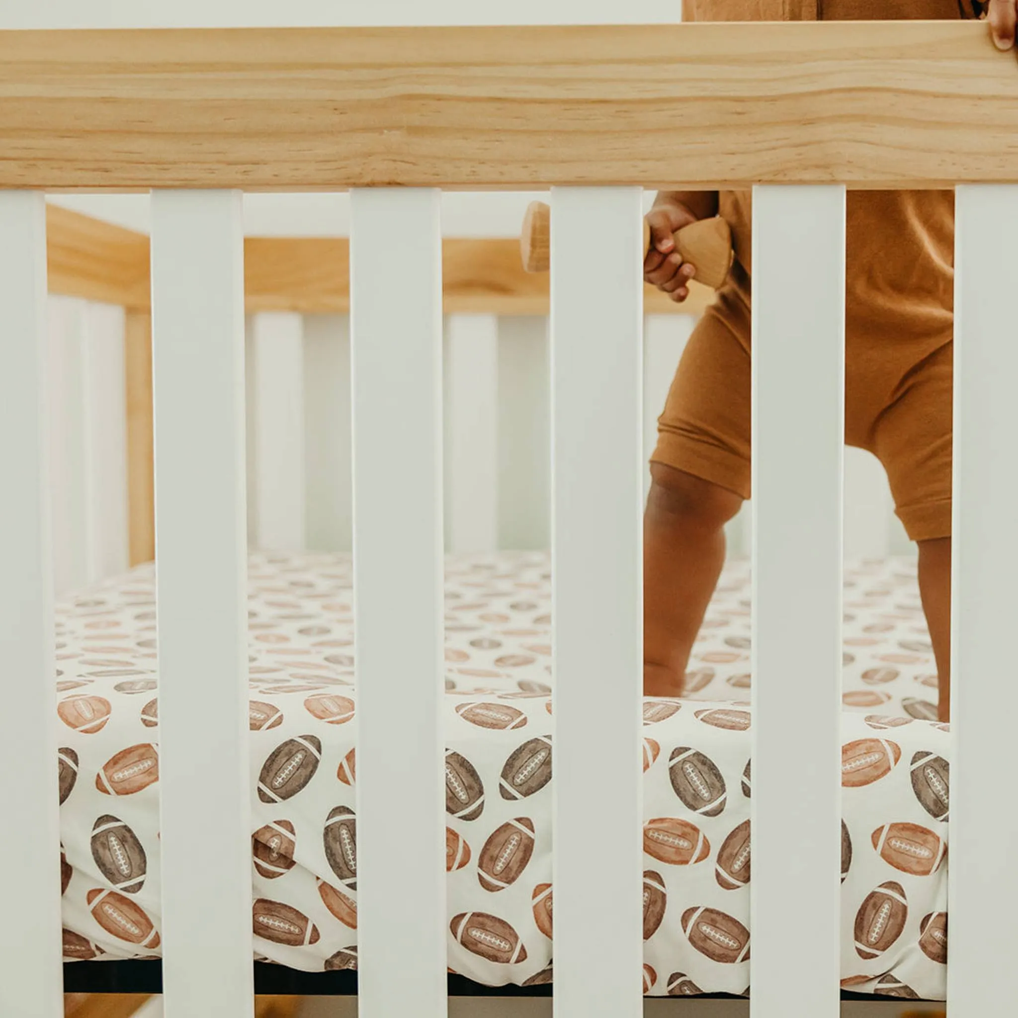 Premium Knit Fitted Crib Sheet - Blitz