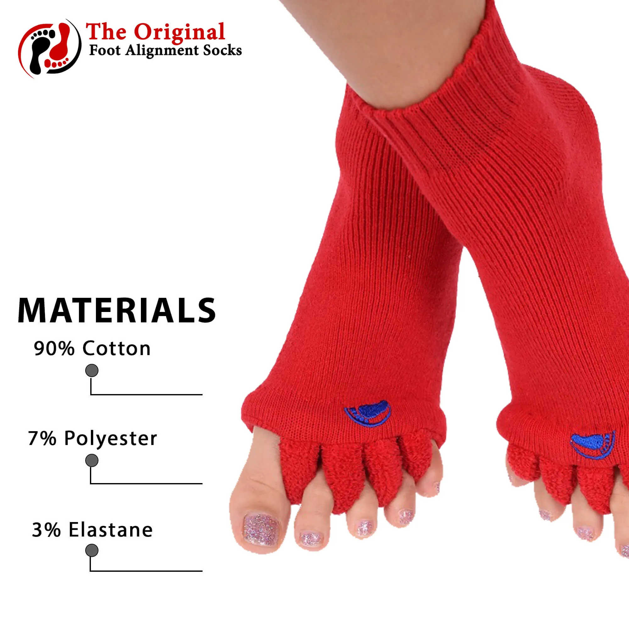 Red Foot Alignment Socks