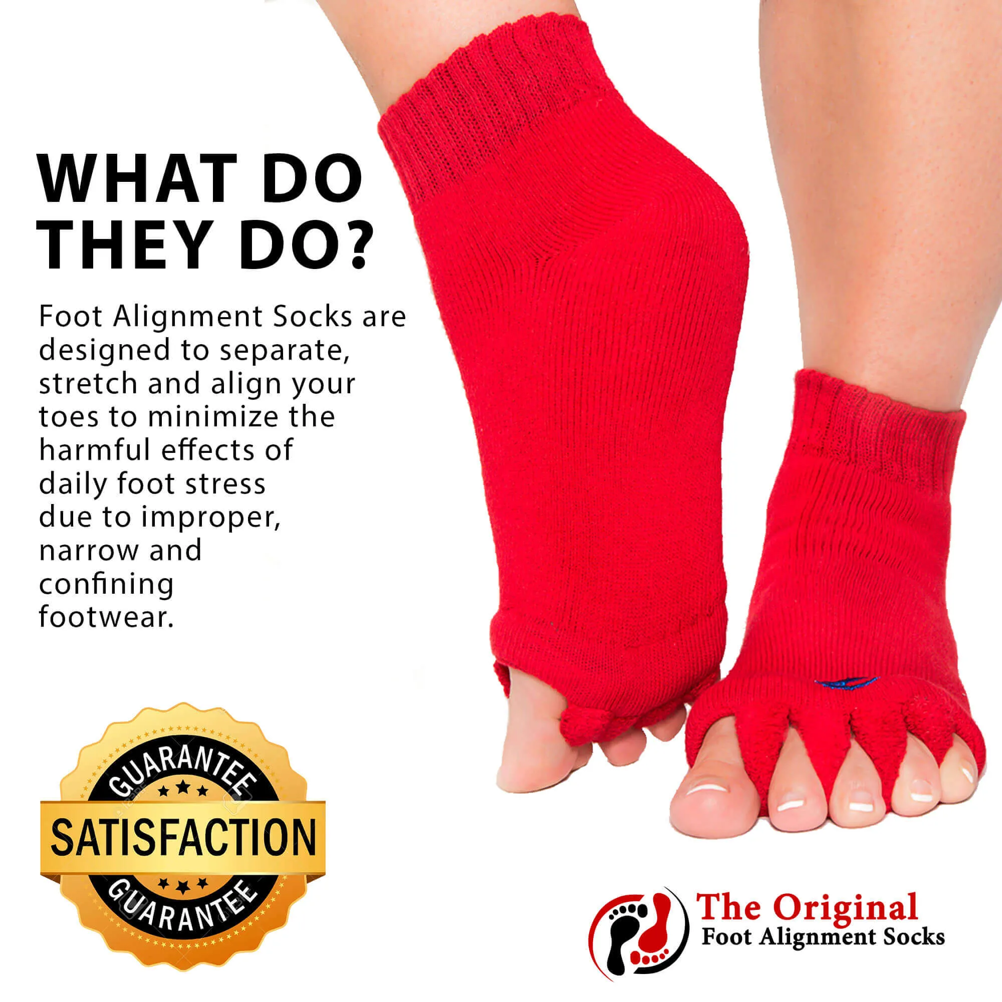 Red Foot Alignment Socks