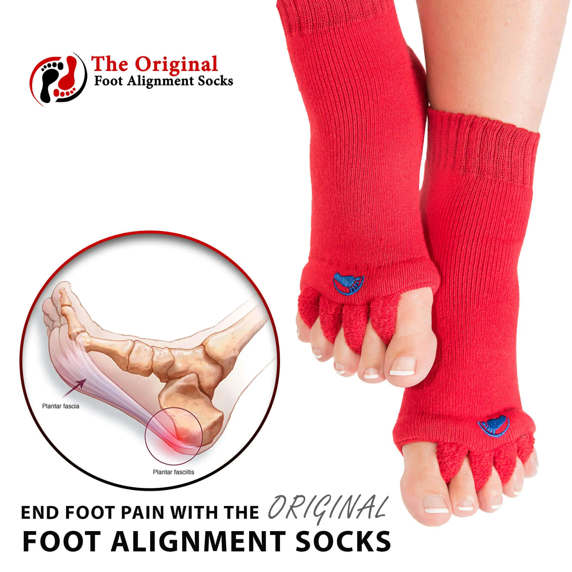Red Foot Alignment Socks