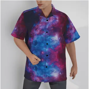 Red Galaxy Men's Hawaiian Shirt