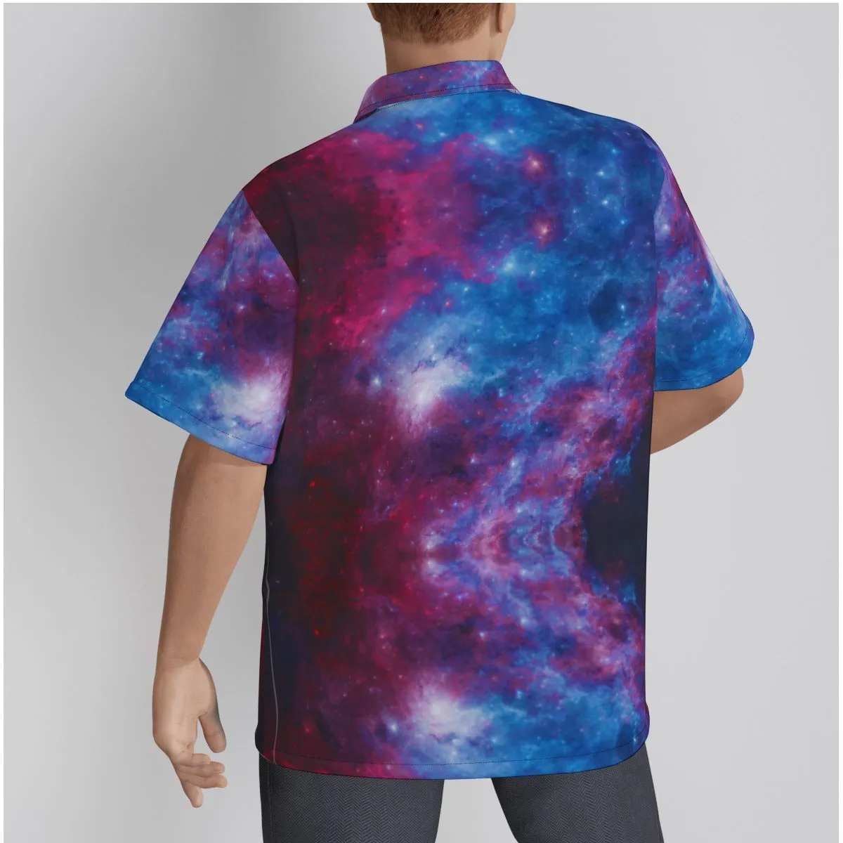 Red Galaxy Men's Hawaiian Shirt
