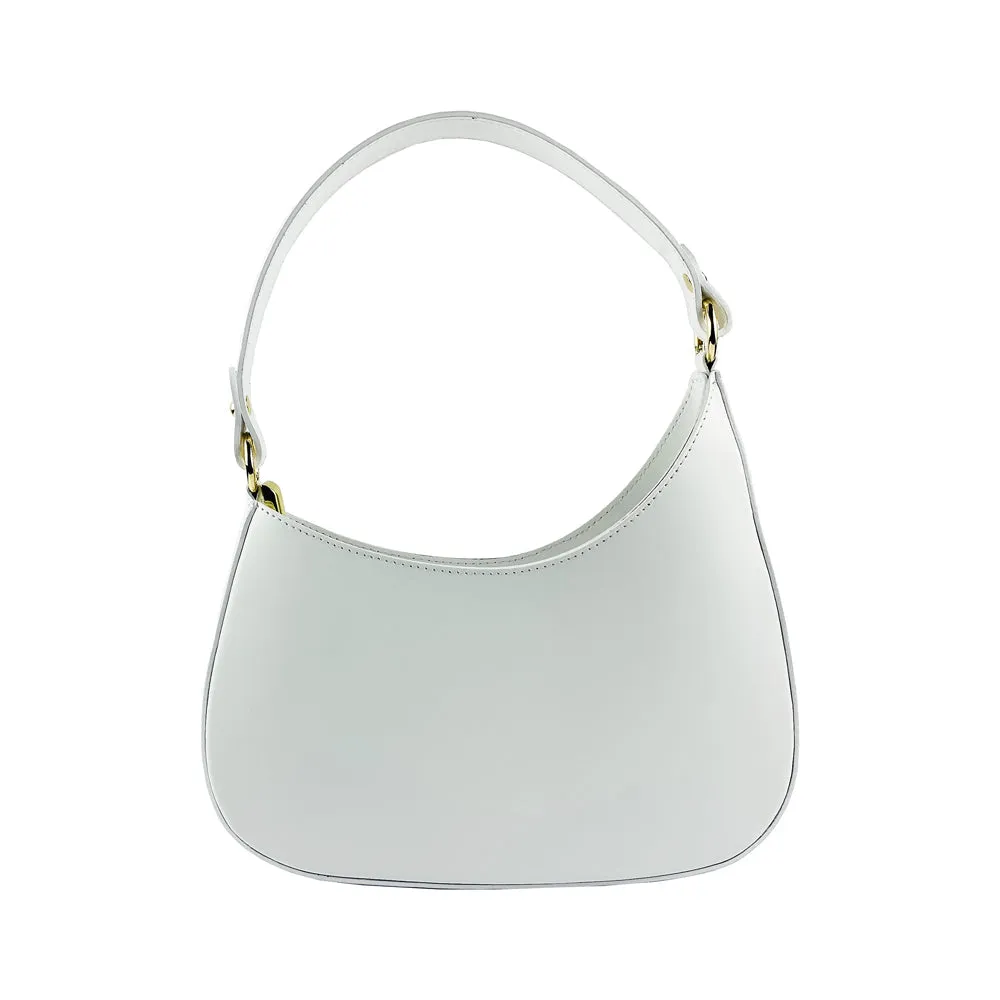 Renato Borzatta Leather shoulder bag White